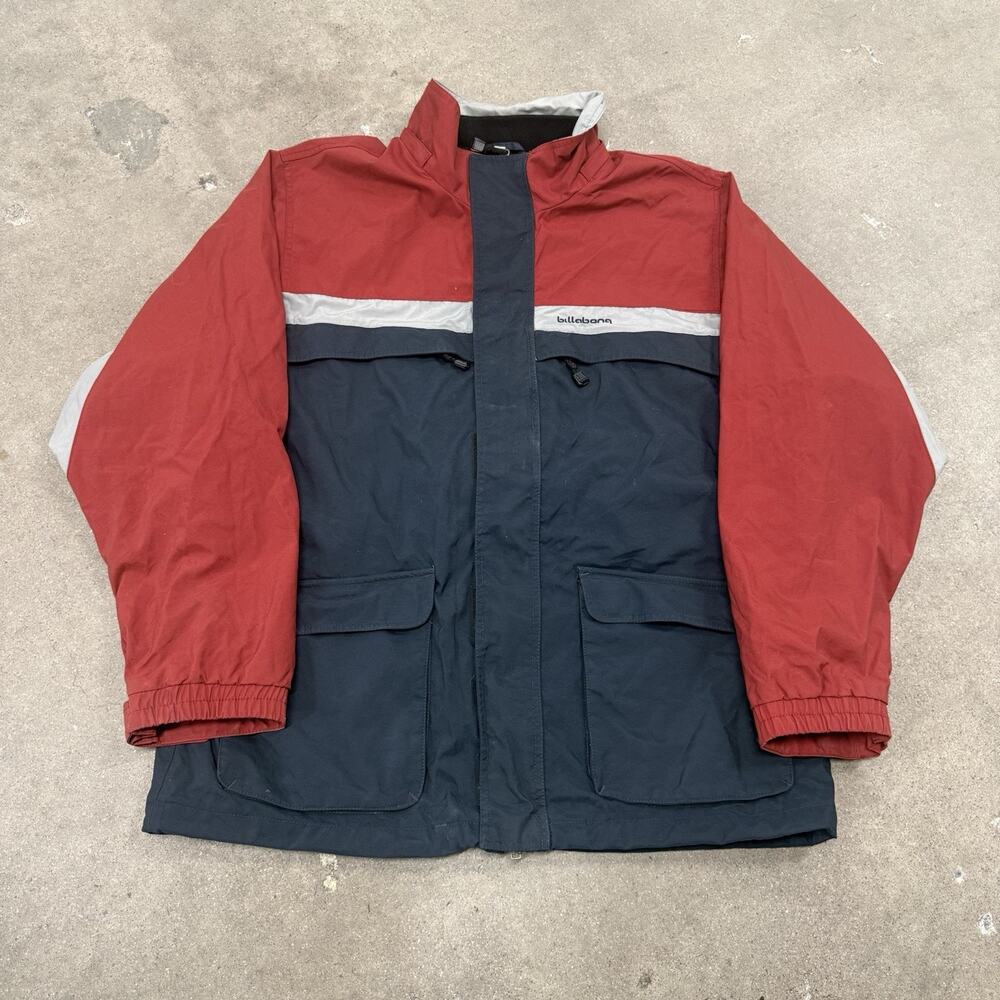 Vintage 90s Billabong Snowboarding Ski Retro Outdoor Jacket Red Mens XL Full Zip